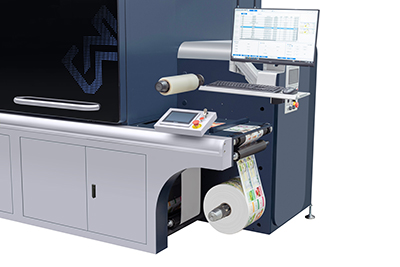 Laminating and Rewinder System with Touchscreen Control