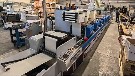 ZJR-350G Flexographic Press Installation for Welabel, Italy